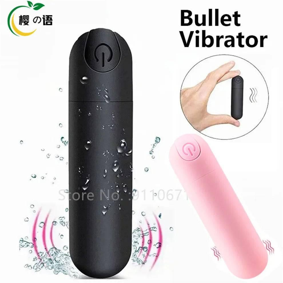 10-Speed Rechargeable Mini Bullet Vibrator – Clitoral, Anal & Vaginal Stimulator - Passion Pulse Adult
