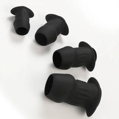 Hollow Silicone Anal Plug – Beaded Tunnel Dilator for Enema and Prostate Massage - Passion Pulse Adult