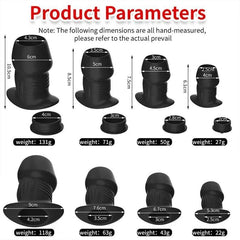 Hollow Silicone Anal Plug – Beaded Tunnel Dilator for Enema and Prostate Massage - Passion Pulse Adult