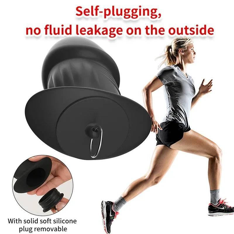 Hollow Silicone Anal Plug – Beaded Tunnel Dilator for Enema and Prostate Massage - Passion Pulse Adult