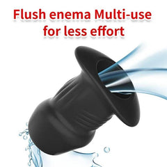 Hollow Silicone Anal Plug – Beaded Tunnel Dilator for Enema and Prostate Massage - Passion Pulse Adult