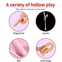 Hollow Silicone Anal Plug – Beaded Tunnel Dilator for Enema and Prostate Massage - Passion Pulse Adult