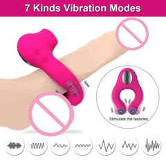 TLUDA Vibrator Cock Rings Sucking Penis Ring - Passion Pulse Adult