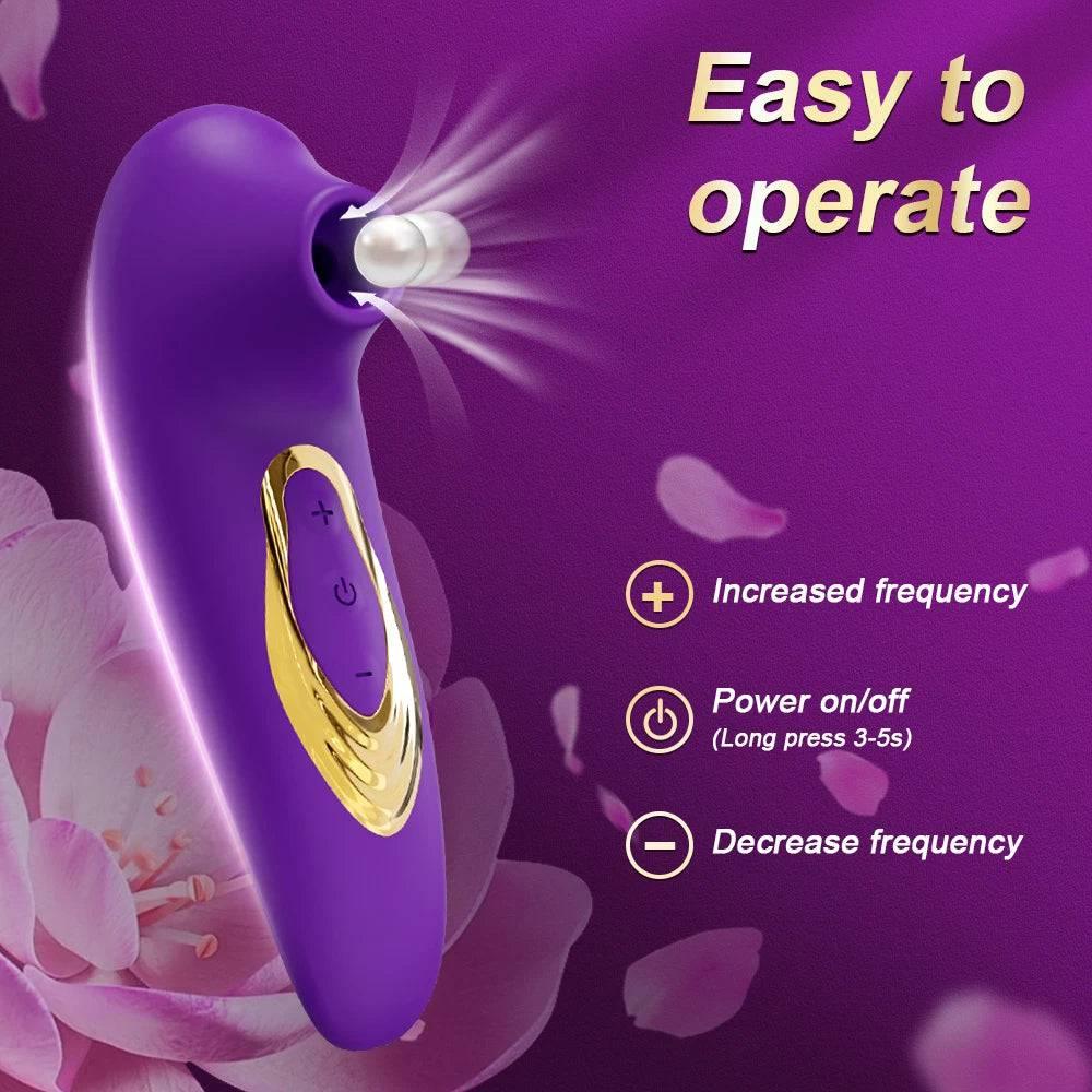PASSION PULSE Clitoris Sucking Vibrator Nipple & Clit Stimulator - Passion Pulse Adult
