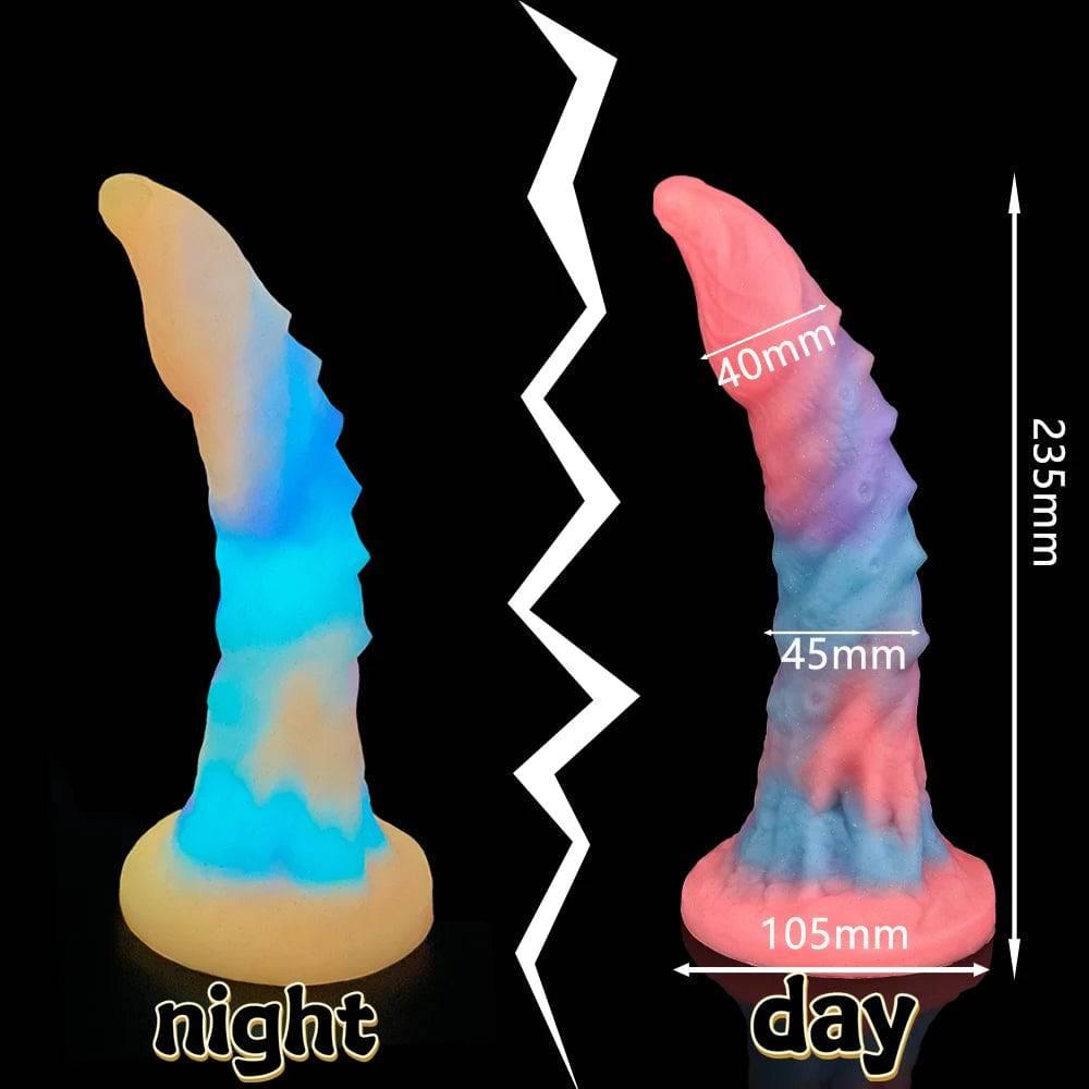 Super Soft Luminous Dog Dildo – Monster-Inspired Suction Cup Anal Toy - Passion Pulse Adult