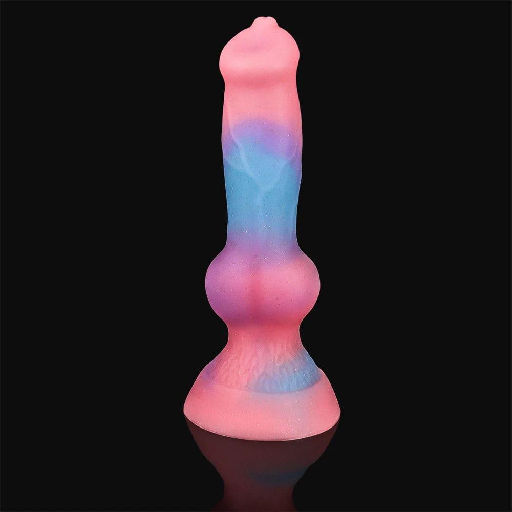Super Soft Luminous Dog Dildo – Monster-Inspired Suction Cup Anal Toy - Passion Pulse Adult
