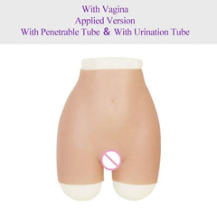 ROANYER Padded Hip Enhancer Silicone Panties: Crossdresser Fake Ass with Rich Buttocks and Vagina, Soft Underwear Male to Female Transformation - Passion Pulse Adult