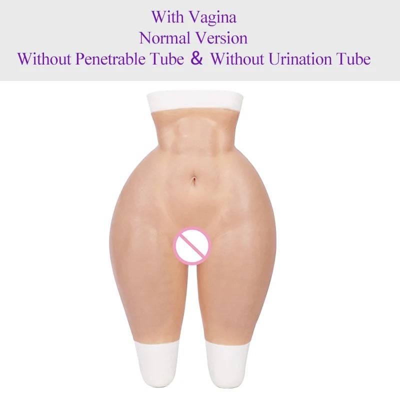 ROANYER Padded Hip Enhancer Silicone Panties: Crossdresser Fake Ass with Rich Buttocks and Vagina, Soft Underwear Male to Female Transformation - Passion Pulse Adult