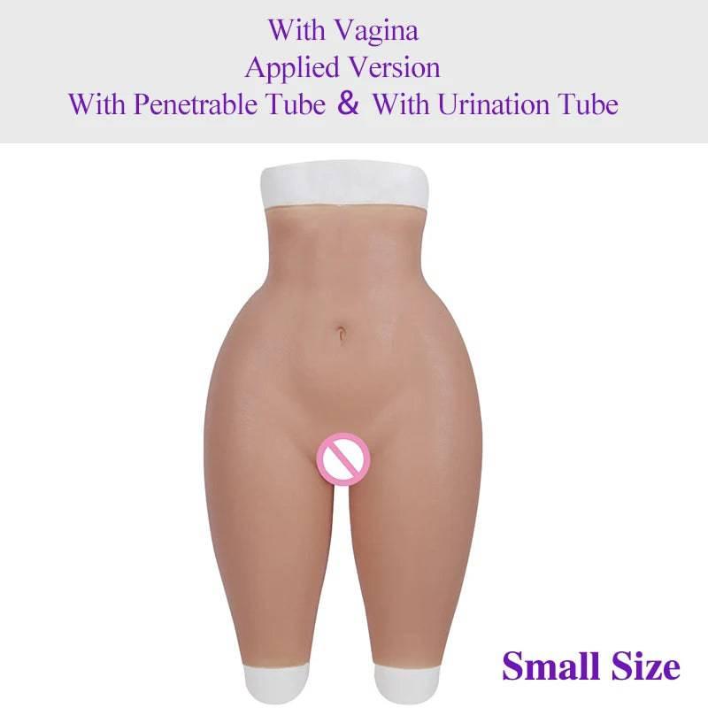 ROANYER Padded Hip Enhancer Silicone Panties: Crossdresser Fake Ass with Rich Buttocks and Vagina, Soft Underwear Male to Female Transformation - Passion Pulse Adult