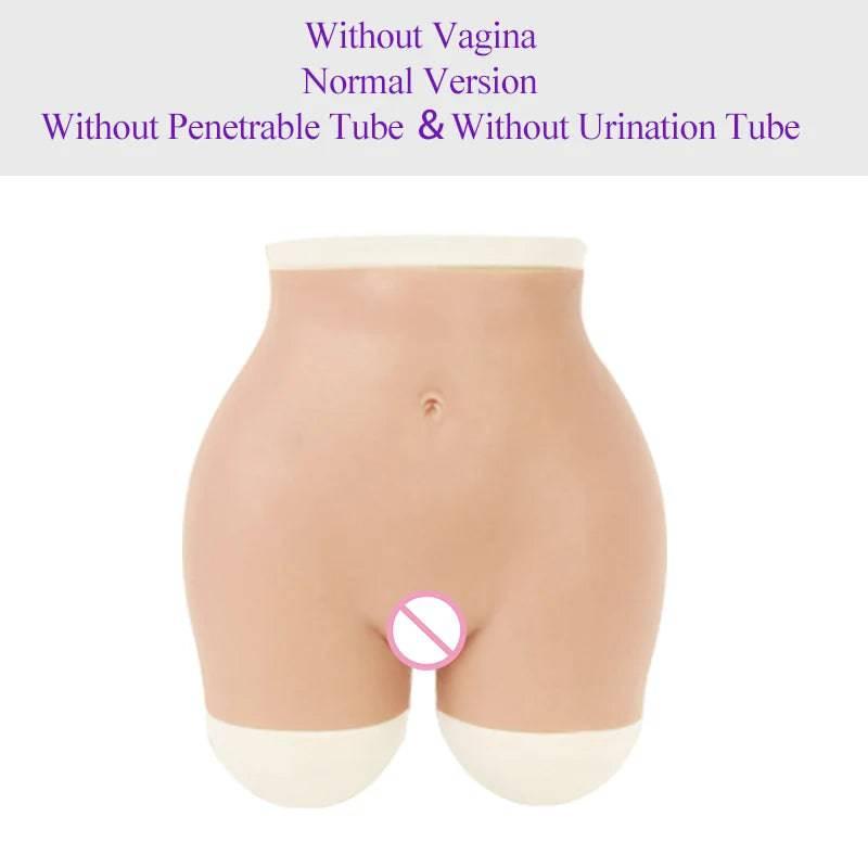 ROANYER Padded Hip Enhancer Silicone Panties: Crossdresser Fake Ass with Rich Buttocks and Vagina, Soft Underwear Male to Female Transformation - Passion Pulse Adult