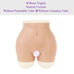 ROANYER Padded Hip Enhancer Silicone Panties: Crossdresser Fake Ass with Rich Buttocks and Vagina, Soft Underwear Male to Female Transformation - Passion Pulse Adult
