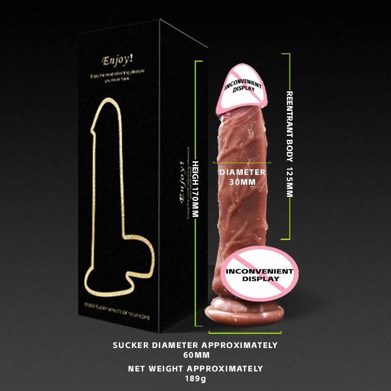 Realistic Dildo women - powerful suction cups, realistic soft skin and adult sex toys - perfect for masturbation! - Passion Pulse Adult