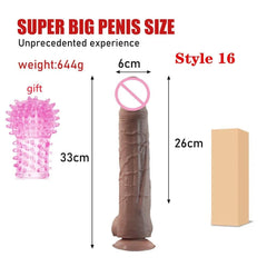 Realistic Dildo women - powerful suction cups, realistic soft skin and adult sex toys - perfect for masturbation! - Passion Pulse Adult