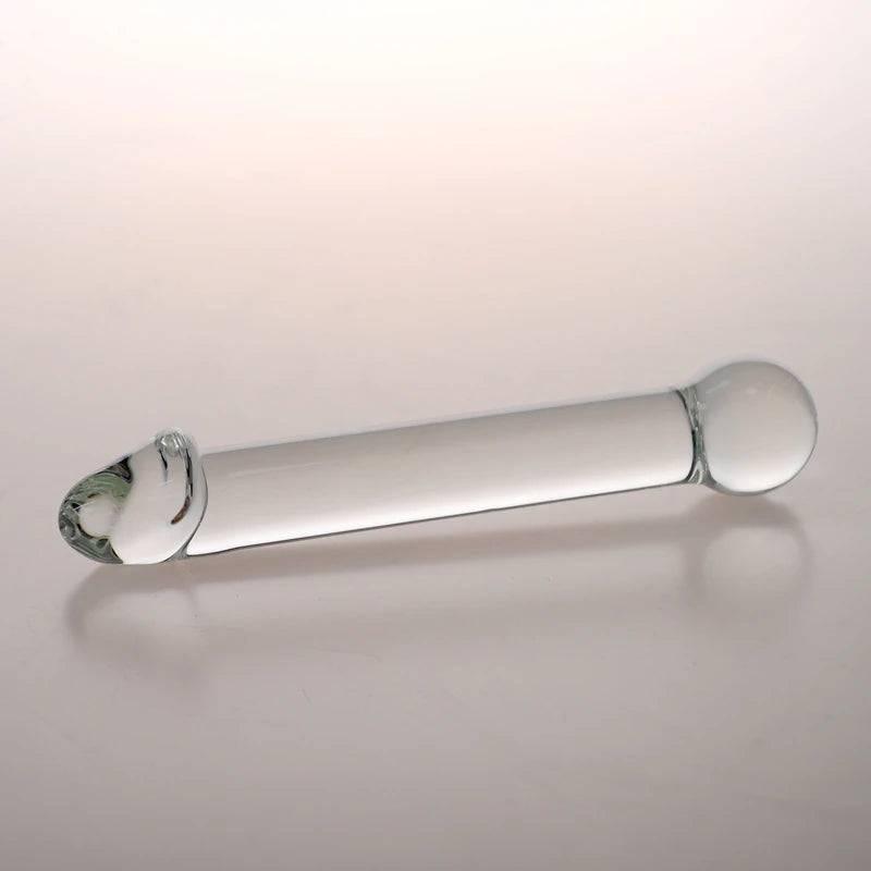 High-Quality Transparent Glass Dildo – Elegant, Durable, and Body-Safe - Passion Pulse Adult