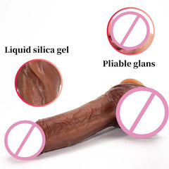 Realistic Penis Automatic Retractable Heated Swing Vibrator with Remote Control Sex Toy for Woman Masturbator Dildo Adult shop - Passion Pulse Adult