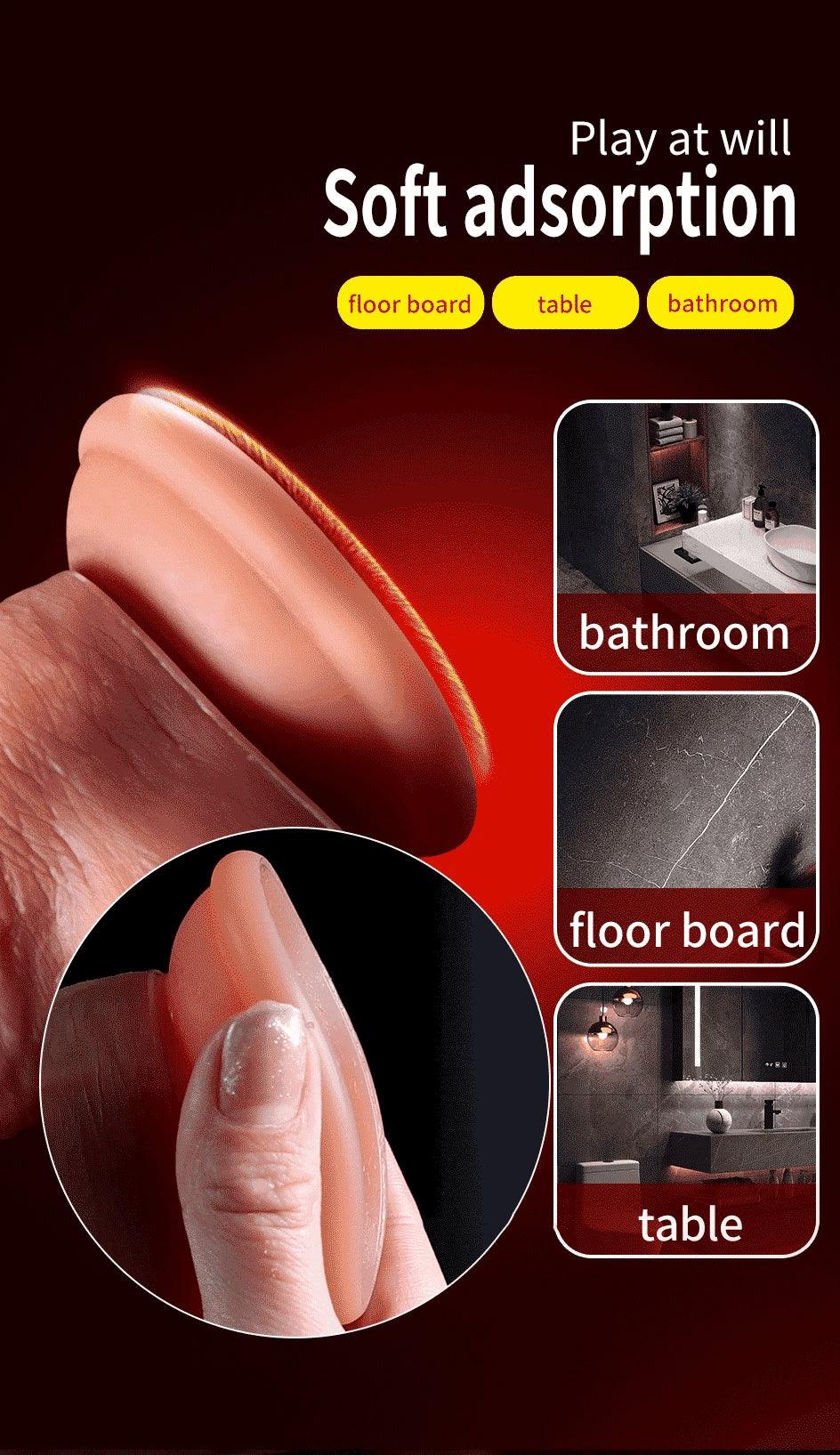 Realistic Penis Automatic Retractable Heated Swing Vibrator with Remote Control Sex Toy for Woman Masturbator Dildo Adult shop - Passion Pulse Adult