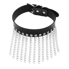 Harajuku Punk Rock Rivet Goth Choker | PU Leather Collar with Heart, Cross & Spikes | Hip Hop Bondage Jewelry for Women - Passion Pulse Adult