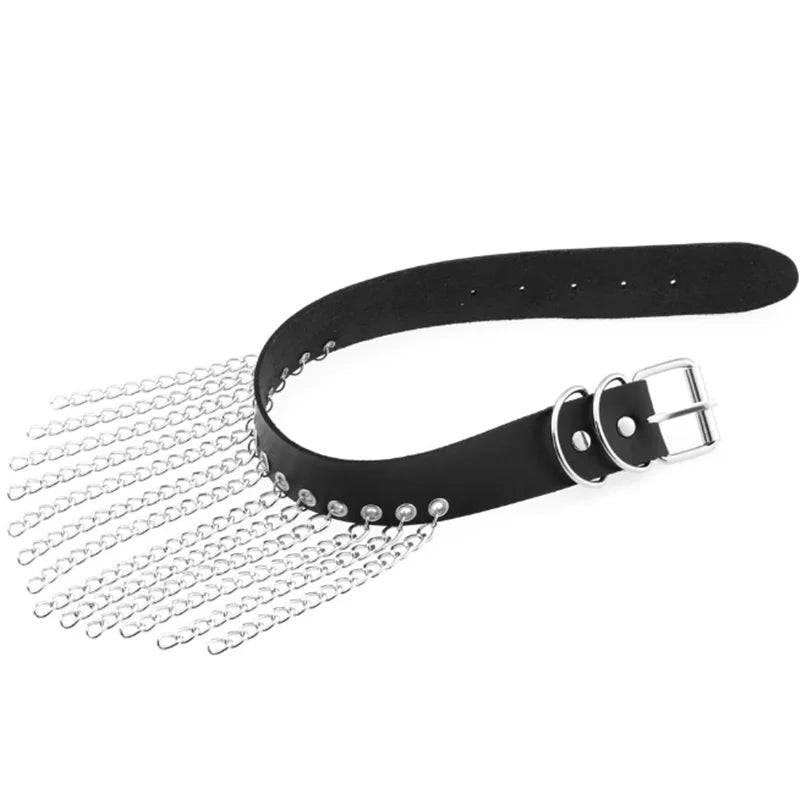 Harajuku Punk Rock Rivet Goth Choker | PU Leather Collar with Heart, Cross & Spikes | Hip Hop Bondage Jewelry for Women - Passion Pulse Adult