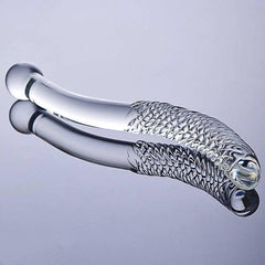 Double-Ended Pyrex Glass Dildo – Spiral & Granule G-Spot Massager - Passion Pulse Adult