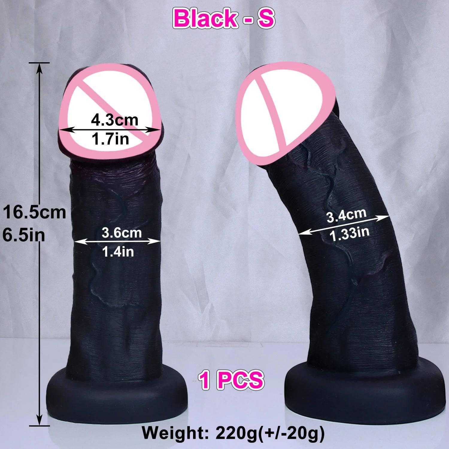 Huge Soft Realistic Dildo with Suction Cup - Double-Layer Design - Passion Pulse Adult