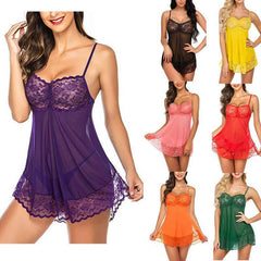 Multi-Color Suspender Pajamas - Passion Pulse Adult