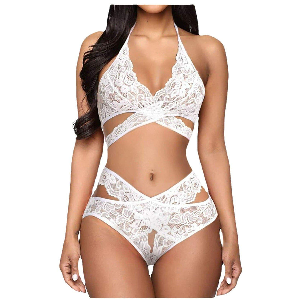 Sensual Lace Two-Piece - Passion Pulse Adult
