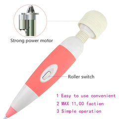 USB Rechargeable Wired Massage Vibrator - Passion Pulse Adult