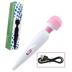 USB Rechargeable Wired Massage Vibrator - Passion Pulse Adult