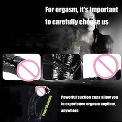 Transparent Jelly Dildo – Large Suction Cup Dildo in 5 Colors for Anal & Vaginal Play - Passion Pulse Adult