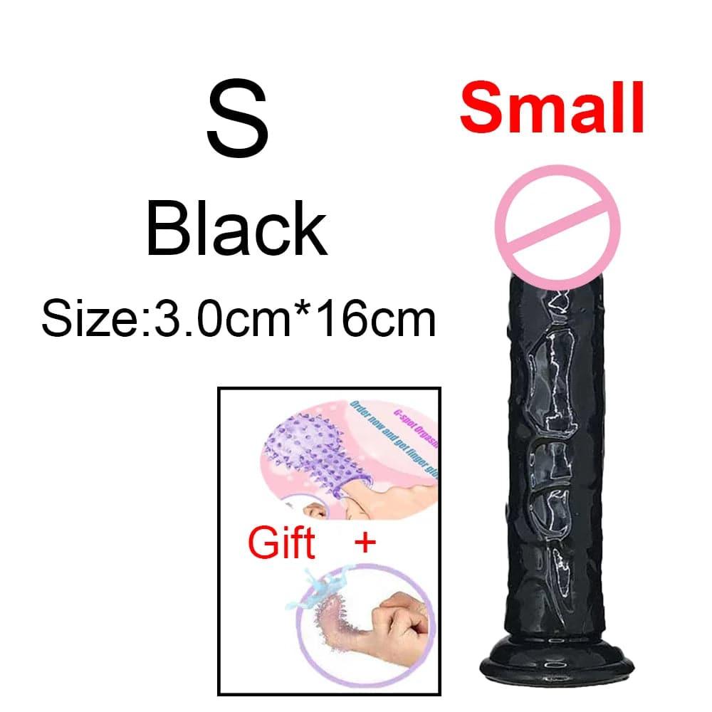 Transparent Jelly Dildo – Large Suction Cup Dildo in 5 Colors for Anal & Vaginal Play - Passion Pulse Adult