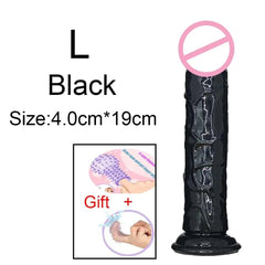 Transparent Jelly Dildo – Large Suction Cup Dildo in 5 Colors for Anal & Vaginal Play - Passion Pulse Adult