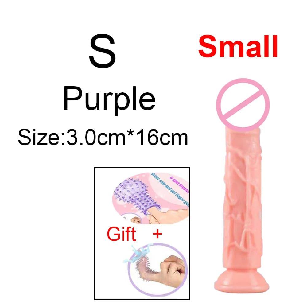 Transparent Jelly Dildo – Large Suction Cup Dildo in 5 Colors for Anal & Vaginal Play - Passion Pulse Adult