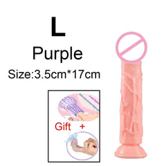 Transparent Jelly Dildo – Large Suction Cup Dildo in 5 Colors for Anal & Vaginal Play - Passion Pulse Adult