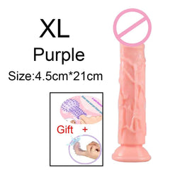 Transparent Jelly Dildo – Large Suction Cup Dildo in 5 Colors for Anal & Vaginal Play - Passion Pulse Adult