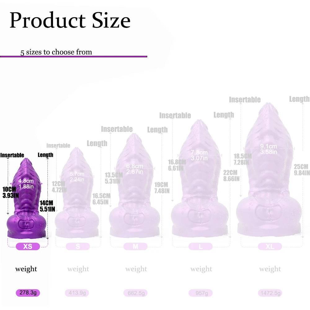 Oieffur Large Ejaculation Dildo With Enema Ball Squirt Liquid Purple Squirting Penis With Suction Cup Sex Toys For Men And Women - Passion Pulse Adult