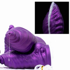 Oieffur Large Ejaculation Dildo With Enema Ball Squirt Liquid Purple Squirting Penis With Suction Cup Sex Toys For Men And Women - Passion Pulse Adult