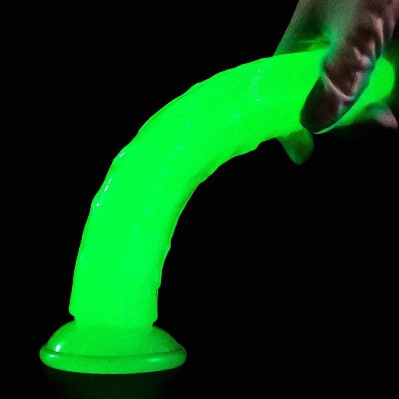 Luminous Realistic Dildo – S/M/L/XL/XXL Sizes with Suction Cup for Women & Couples - Passion Pulse Adult