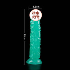 Luminous Realistic Dildo – S/M/L/XL/XXL Sizes with Suction Cup for Women & Couples - Passion Pulse Adult