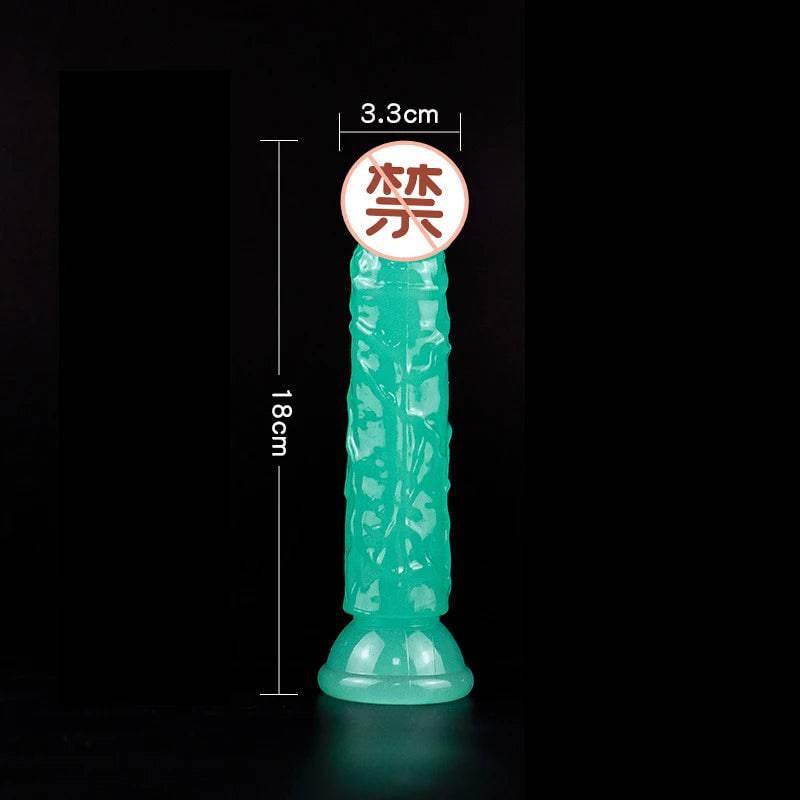 Luminous Realistic Dildo – S/M/L/XL/XXL Sizes with Suction Cup for Women & Couples - Passion Pulse Adult
