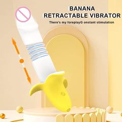 Powerful Telescopic Banana G-Spot Vibrator – Clitoral & Vaginal Massager for Women - Passion Pulse Adult
