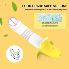 Powerful Telescopic Banana G-Spot Vibrator – Clitoral & Vaginal Massager for Women - Passion Pulse Adult