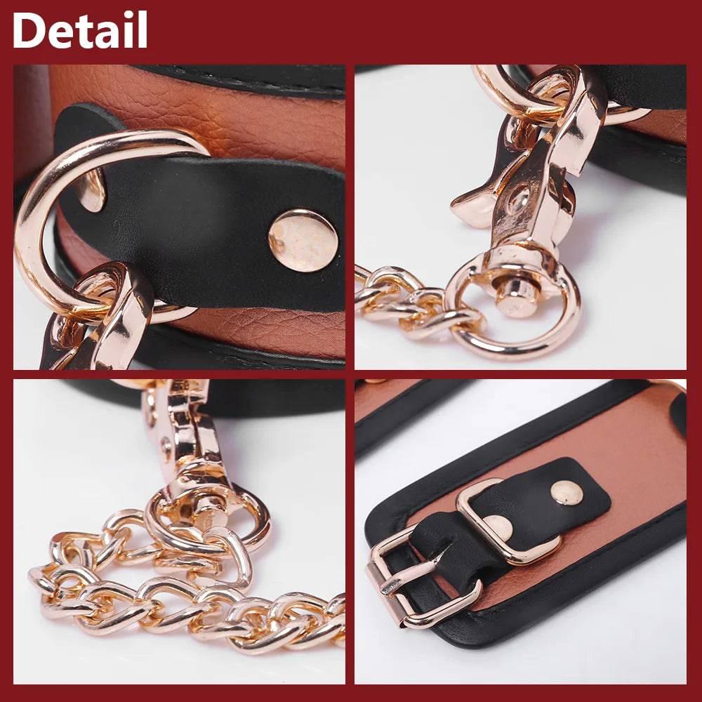 Yeain Sex Toy Luxury Ankles Cuffs BDSM Bondage Bed Games Adult Games Erotic Sex Toys For Woman Couples 18 Couple Games for Sex - Passion Pulse Adult