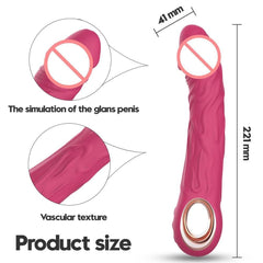 Realistic Silicone Dildo Vibrator – 10 Vibration Modes for G-Spot & Clitoral Stimulation - Passion Pulse Adult