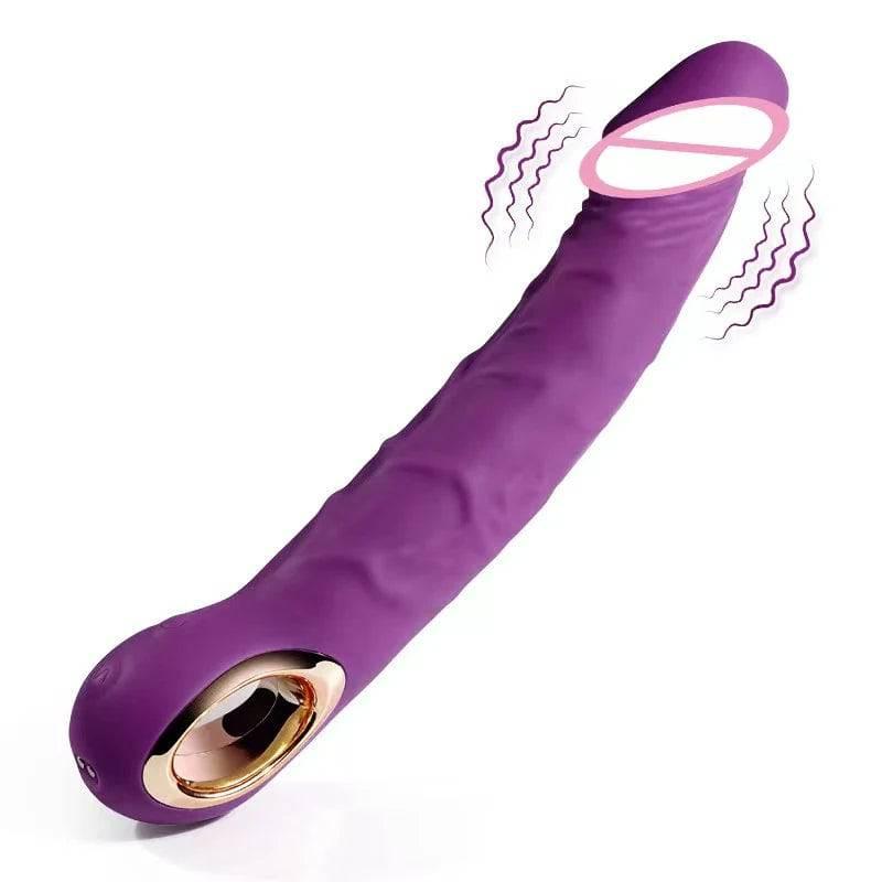 Realistic Silicone Dildo Vibrator – 10 Vibration Modes for G-Spot & Clitoral Stimulation - Passion Pulse Adult