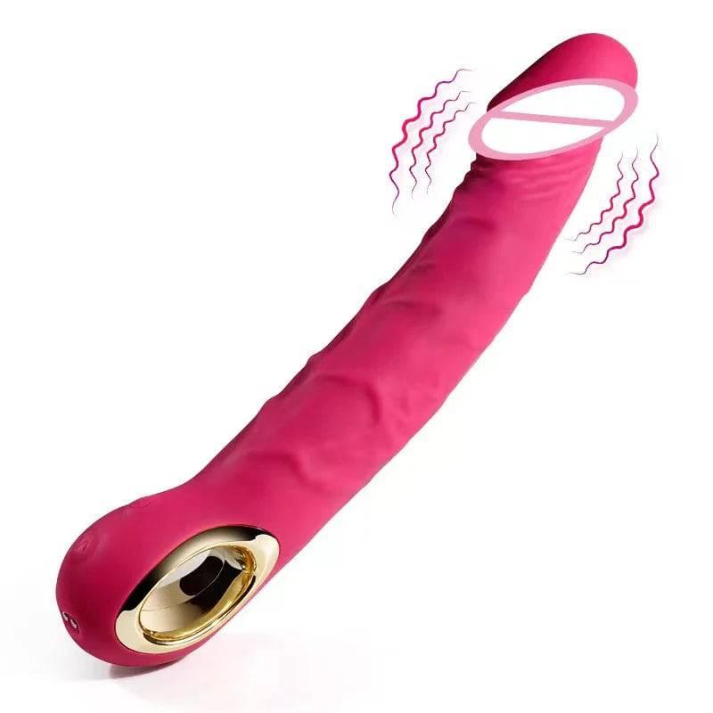 Realistic Silicone Dildo Vibrator – 10 Vibration Modes for G-Spot & Clitoral Stimulation - Passion Pulse Adult