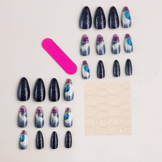 Gold Thread Painted Armor Nail - Passion Pulse Adult