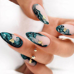 Green Smudged Armor Nail - Passion Pulse Adult