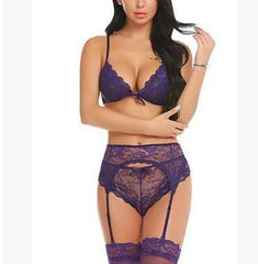 Seductive Lace Garter Set - Passion Pulse Adult