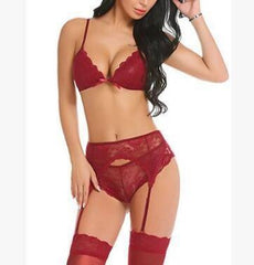 Seductive Lace Garter Set - Passion Pulse Adult