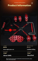SM Eight-Piece Bondage Kit - Passion Pulse Adult